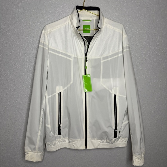 NWT White Hugo Boss nylon jacket size X-Large - Picture 2 of 12